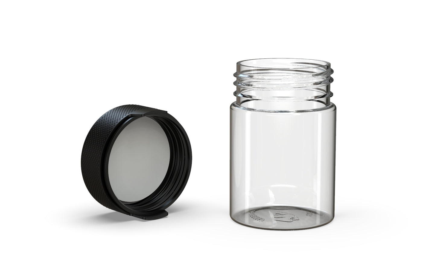 Chubby Gorilla|4oz Clear Container W/ Aviator CR Black Cap