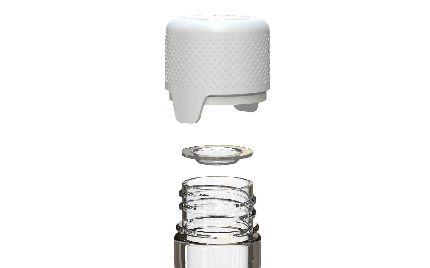 Chubby Gorilla|25x100mm Clear Tube W/ Aviator CR White Cap