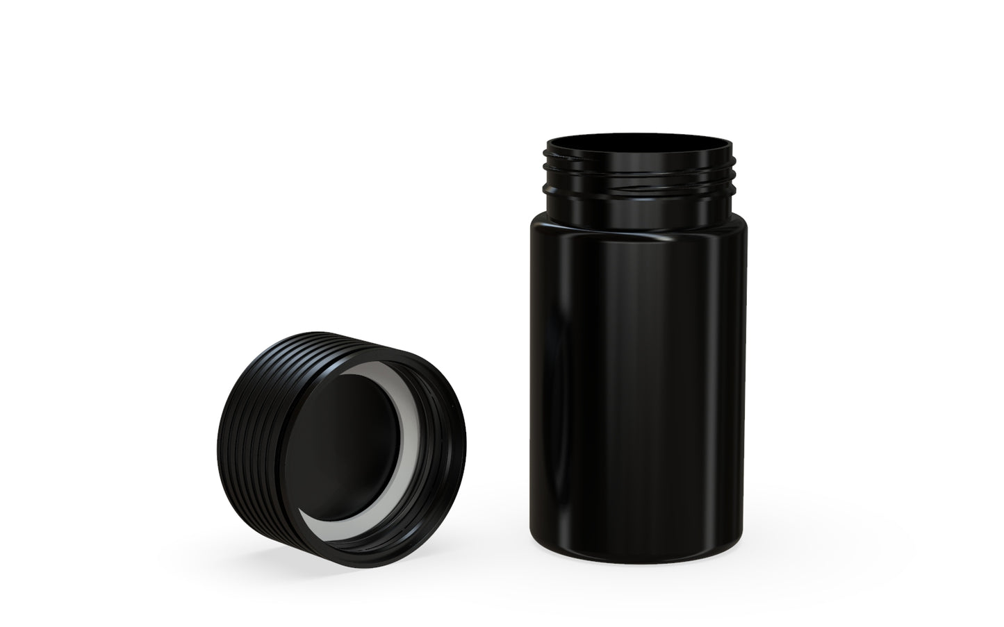 Chubby Gorilla|60mlm Clear Bottles W/ Spiral CR White Cap