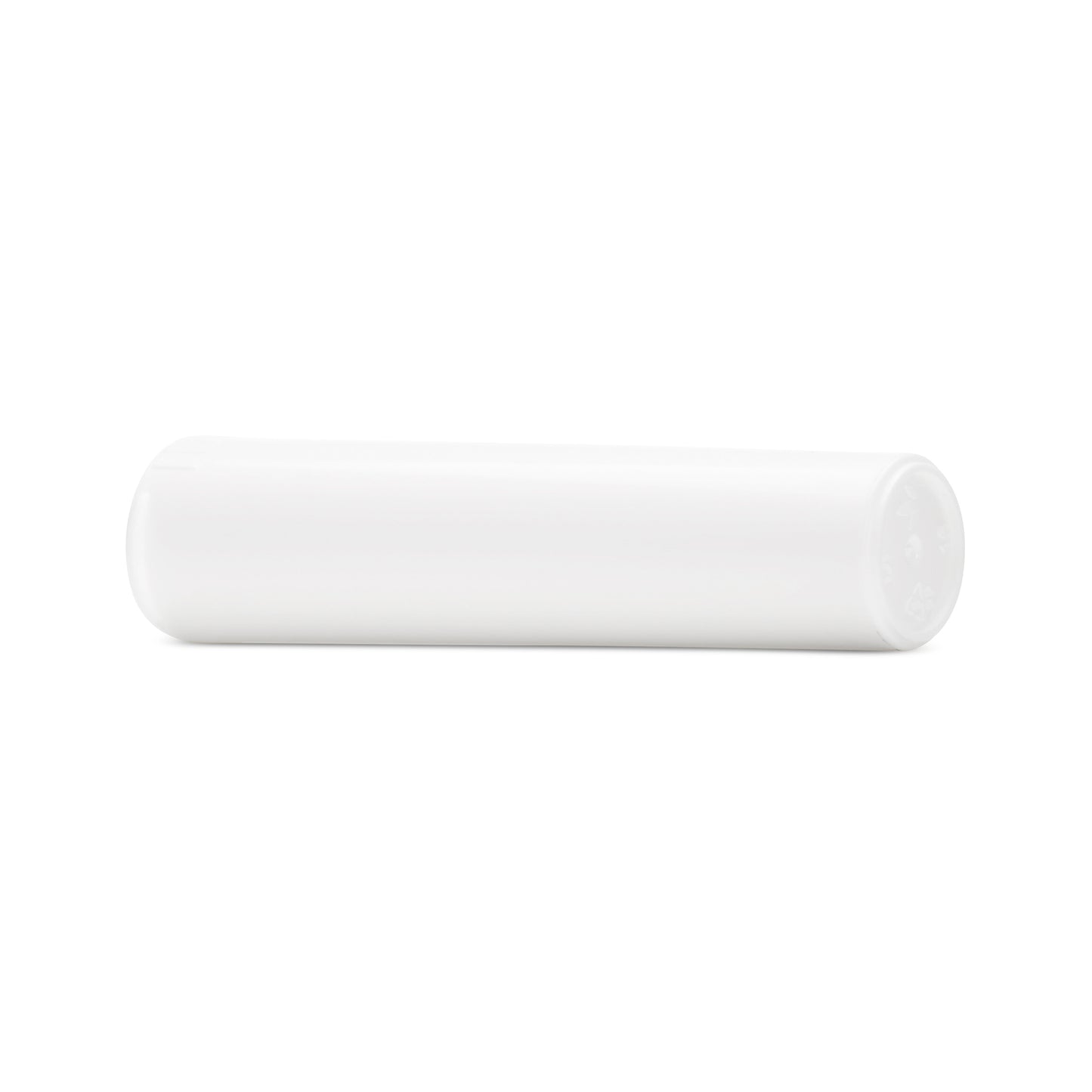 80mm Child Resistant White Opaque Pop Top Plastic Pre-Roll Tubes