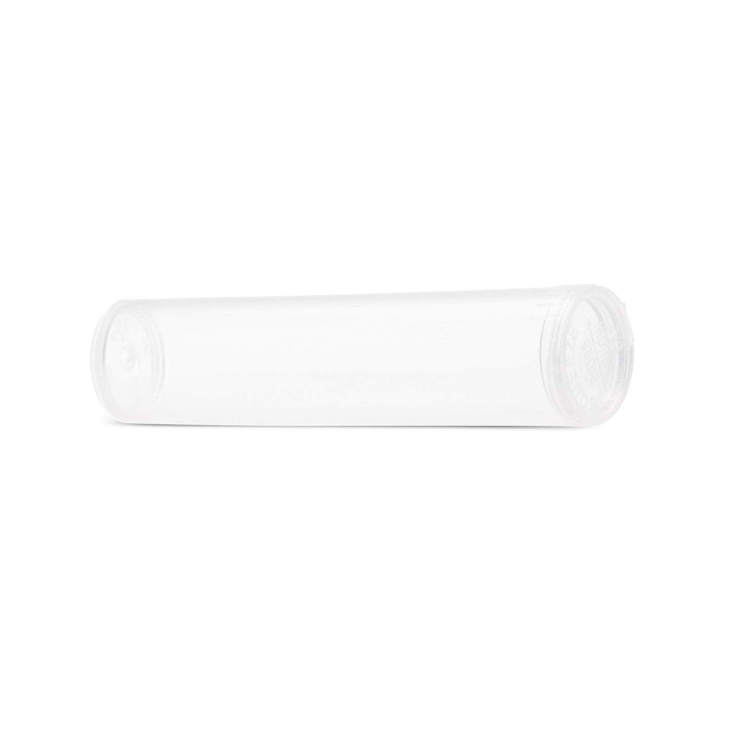 80mm Child Resistant Clear Pop Top Plastic Pre-Roll Tubes