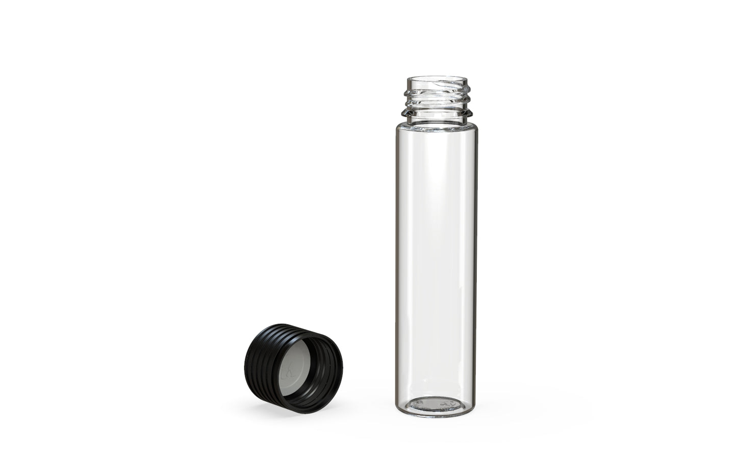 Chubby Gorilla|25x95mm Clear Tube W/ Spiral CR Black Cap
