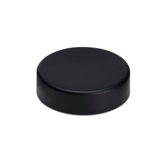 50mm Child Resistant Matte Black Caps w/ Pressure Sensitive Inliners