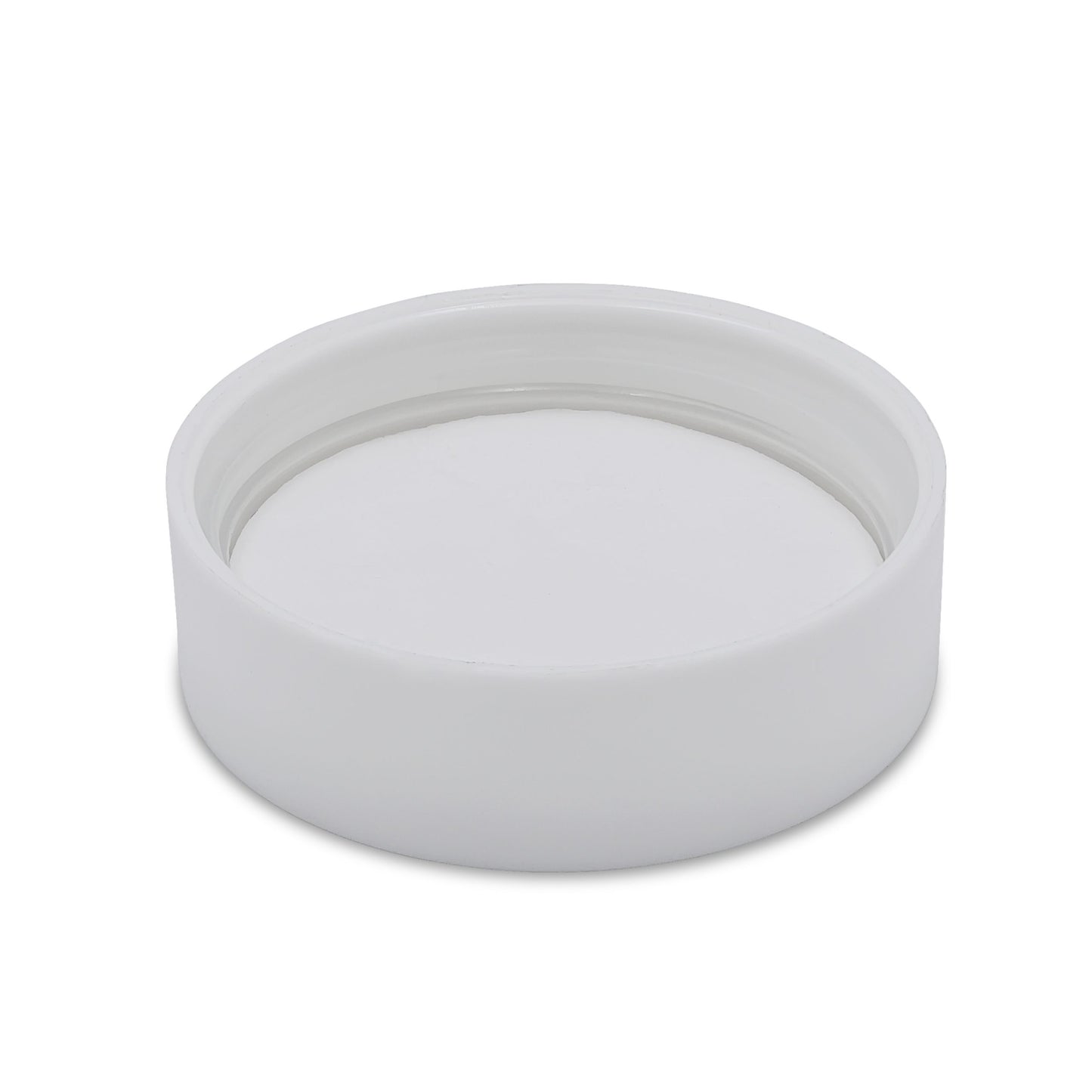 50mm Child Resistant Matte White Caps w/ Pressure Sensitive Inliners