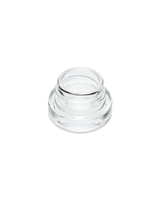5ML Clear Glass Flat Round Concentrate Jar