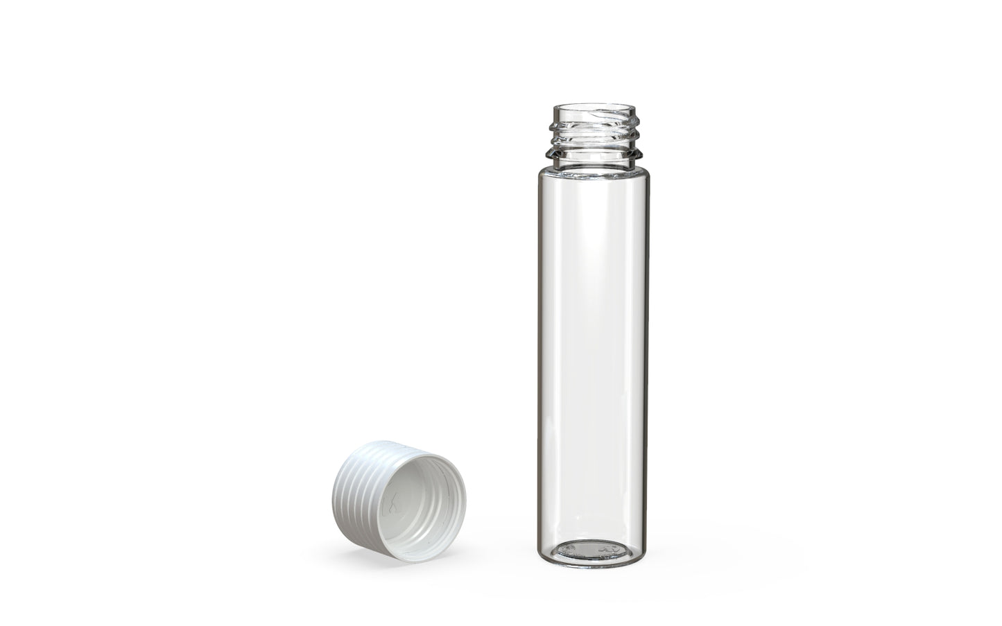 Chubby Gorilla|25x95mm Clear Tube W/ Spiral CR White Cap