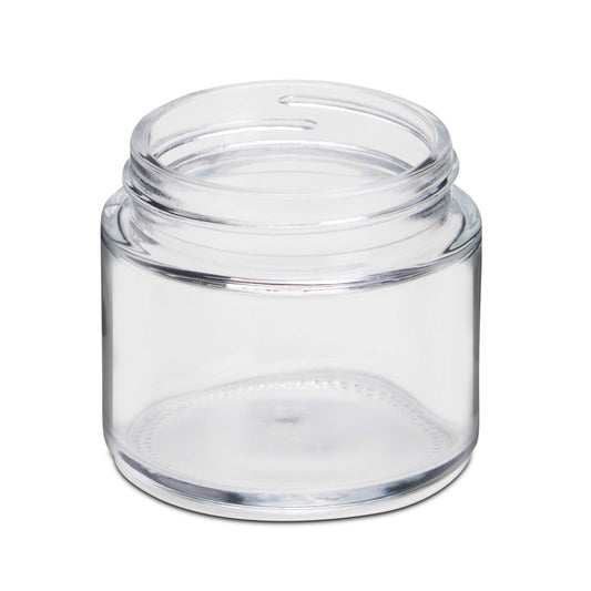2oz Straight Sided Clear Glass Jars