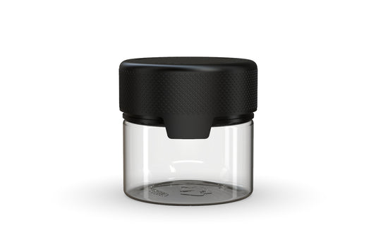 Chubby Gorilla|2oz Clear Container W/ Aviator CR Black Cap