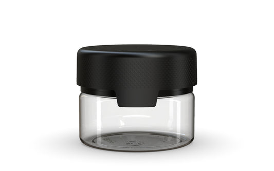Chubby Gorilla|7.5oz Clear XL Container W/ Aviator CR Black Cap
