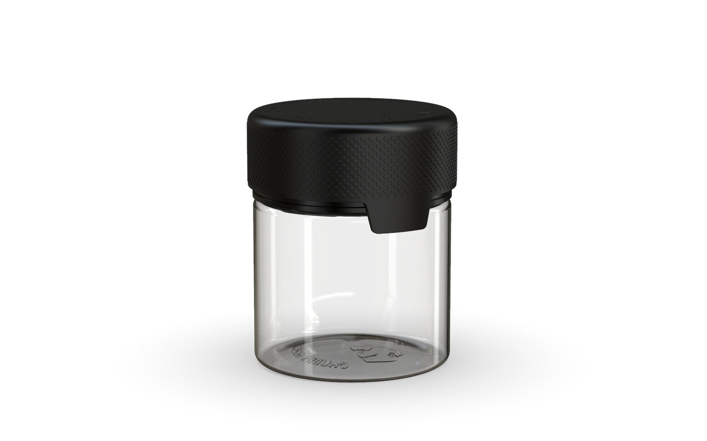 Chubby Gorilla|3oz Clear Container W/ Aviator CR Black Cap