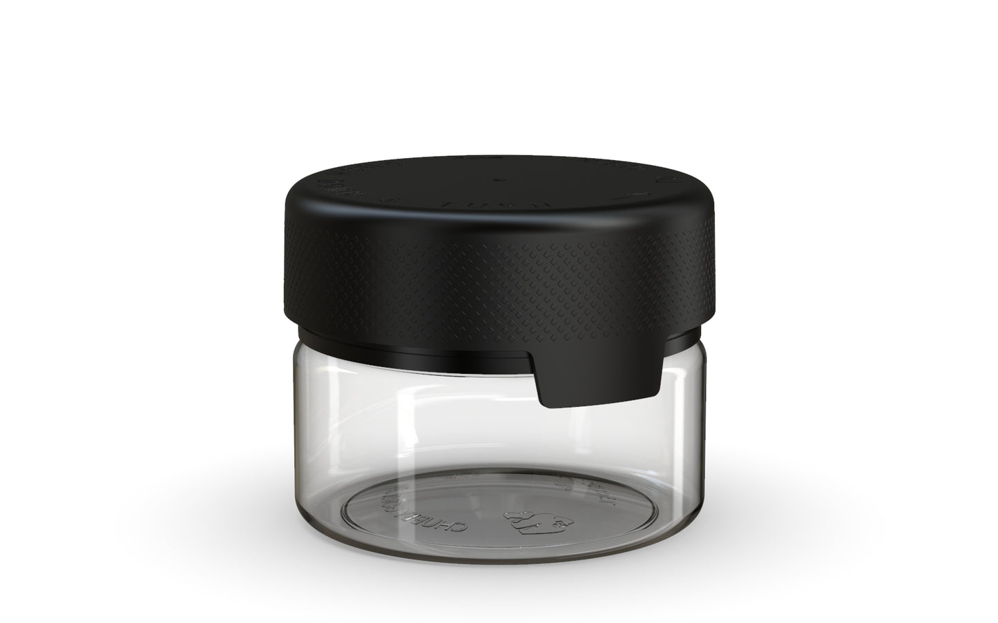 Chubby Gorilla|7.5oz Clear XL Container W/ Aviator CR Black Cap
