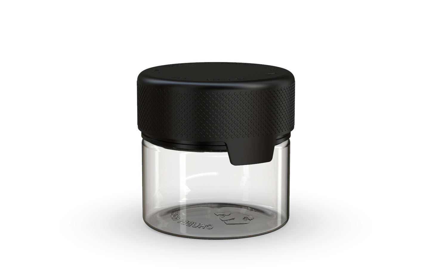 Chubby Gorilla|2oz Clear Container W/ Aviator CR Black Cap