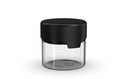 Chubby Gorilla|2oz Clear Container W/ Aviator CR Black Cap