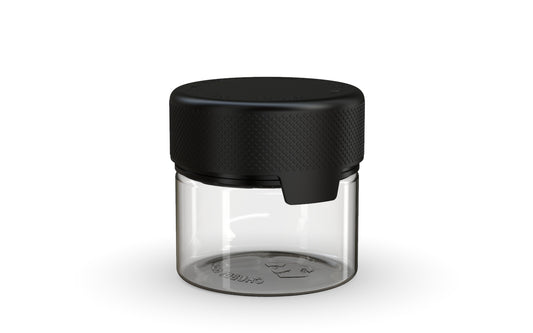 Chubby Gorilla|2oz Clear Container W/ Aviator CR Black Cap