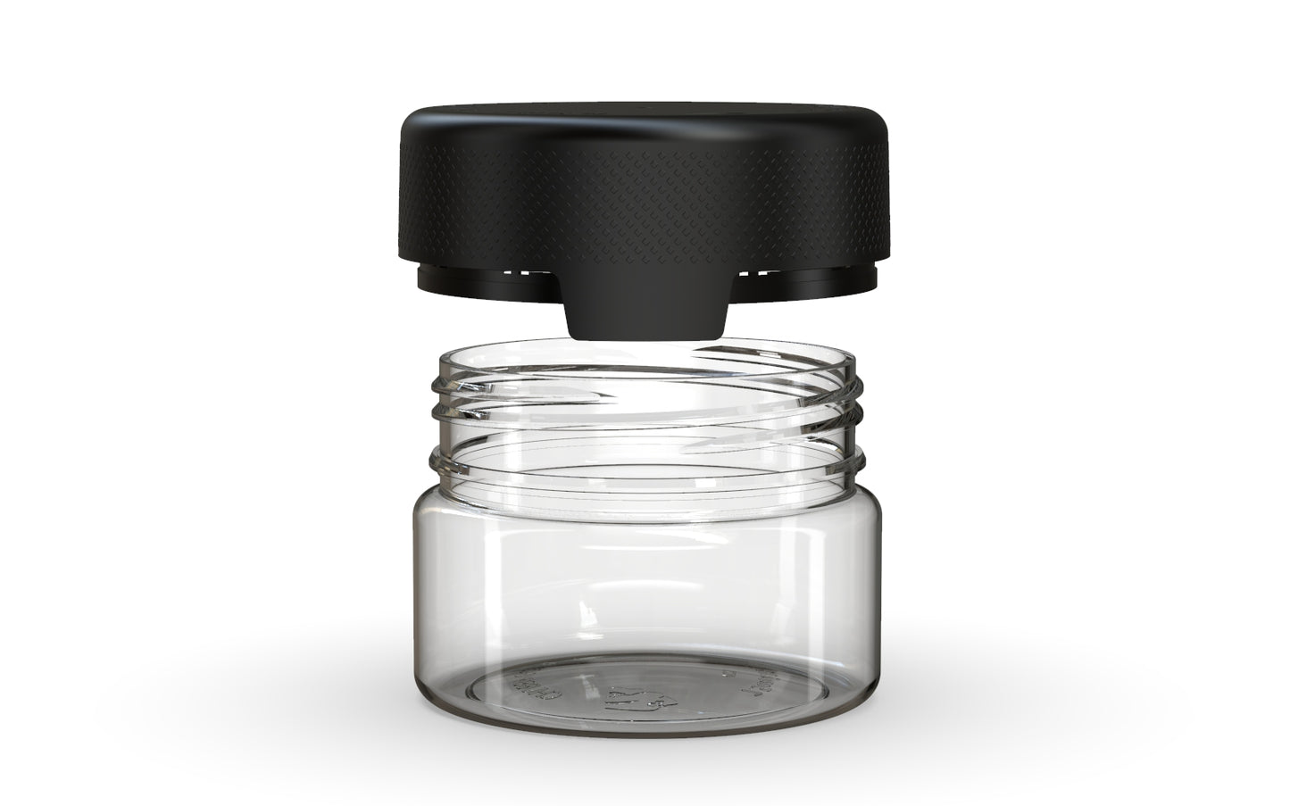 Chubby Gorilla|7.5oz Clear XL Container W/ Aviator CR Black Cap