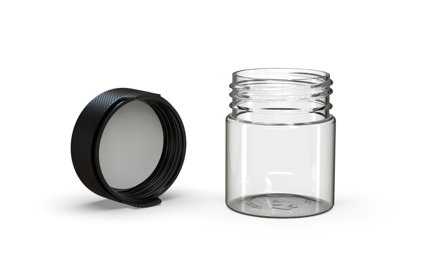 Chubby Gorilla|3oz Clear Container W/ Aviator CR Black Cap