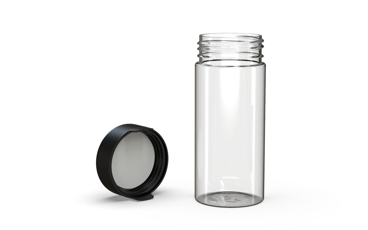Chubby Gorilla|8oz Clear Container W/ Aviator CR Black Cap