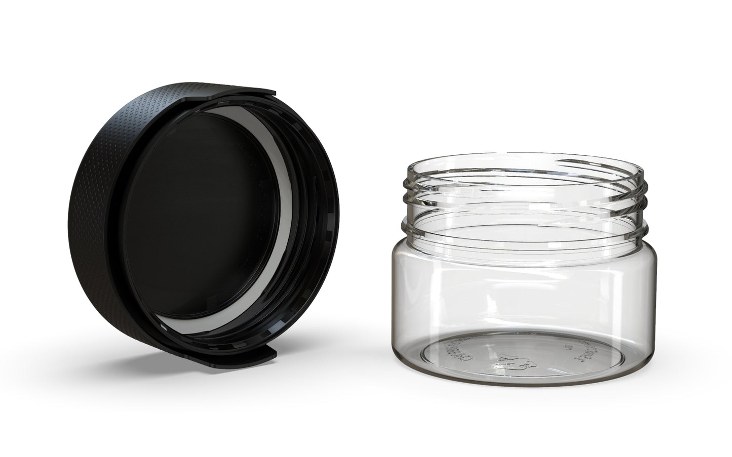 Chubby Gorilla|7.5oz Clear XL Container W/ Aviator CR Black Cap