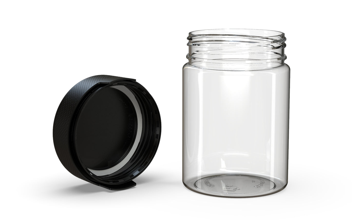 Chubby Gorilla|21.5oz Clear XL Container W/ Aviator CR Black Cap