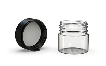 Chubby Gorilla|2oz Clear Container W/ Aviator CR Black Cap