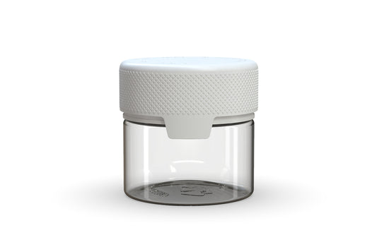 Chubby Gorilla|2oz Clear Container W/ Aviator CR White Cap