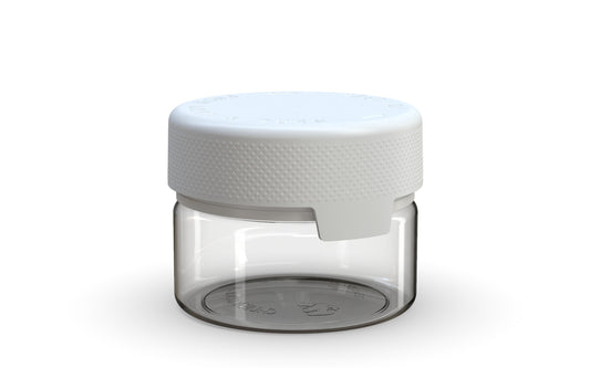 Chubby Gorilla|7.5oz Clear XL Container W/ Aviator CR White Cap