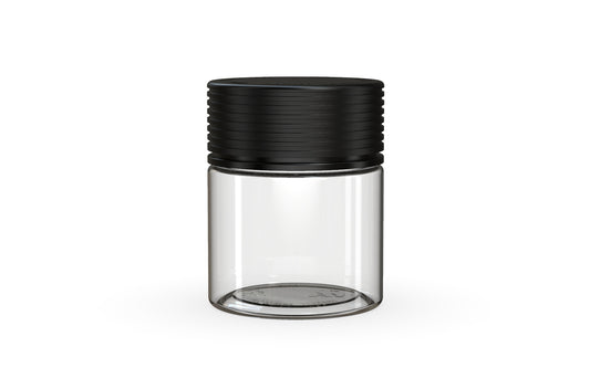 Chubby Gorilla|3oz Clear Jar W/ Spiral CR Black Cap