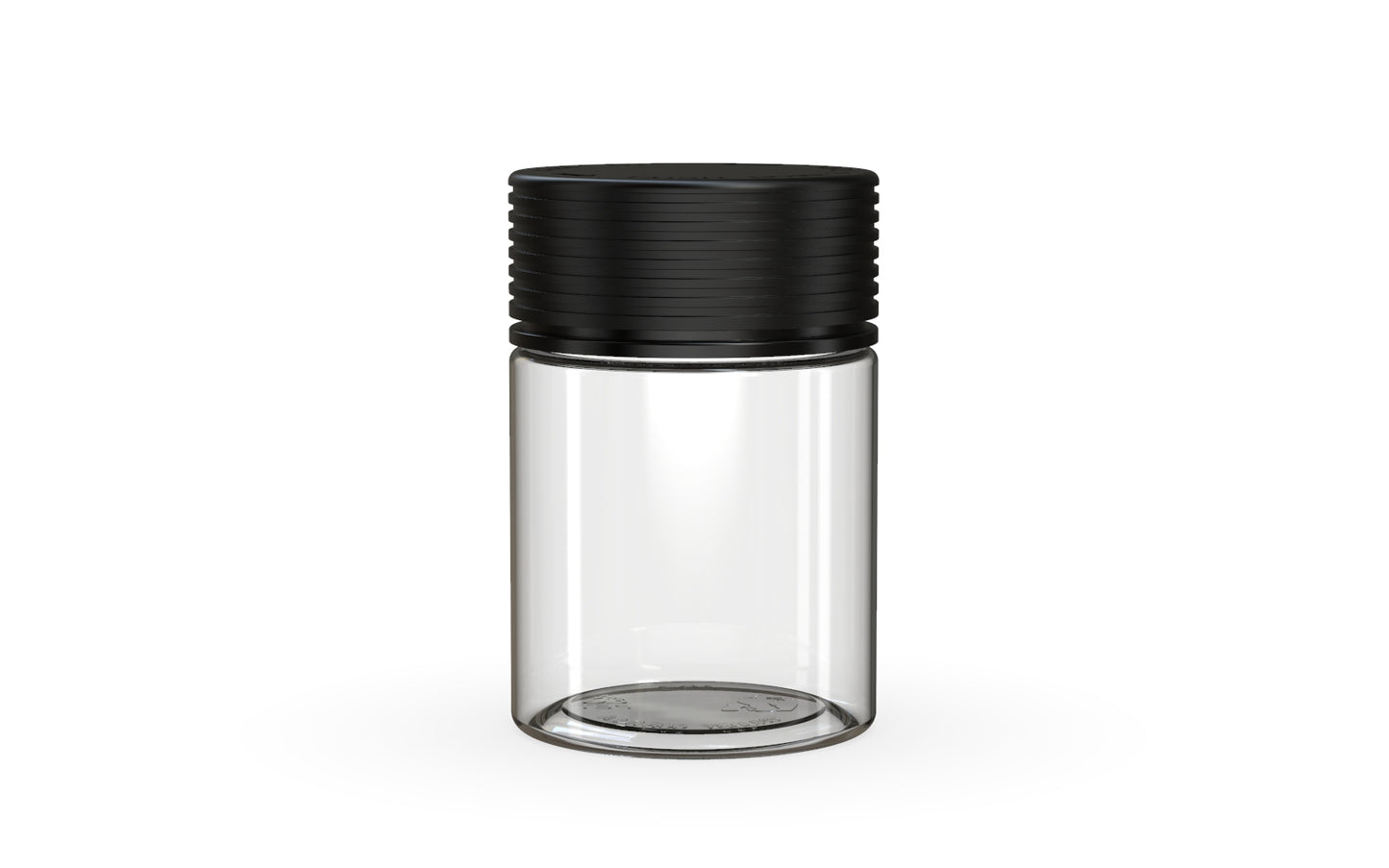 Chubby Gorilla|4oz Clear Jar W/ Spiral CR Black Cap