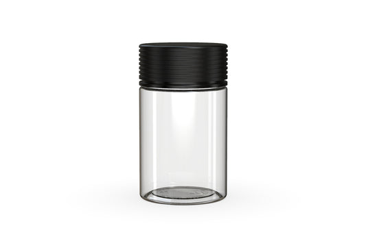 Chubby Gorilla|5oz Clear Jar W/ Spiral CR Black Cap