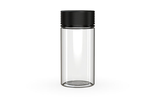 Chubby Gorilla|6oz Clear Jar W/ Spiral CR Black Cap