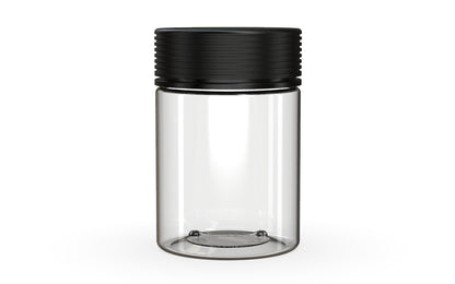 Chubby Gorilla|21.5oz Clear XL Jar W/ Spiral CR Black Cap