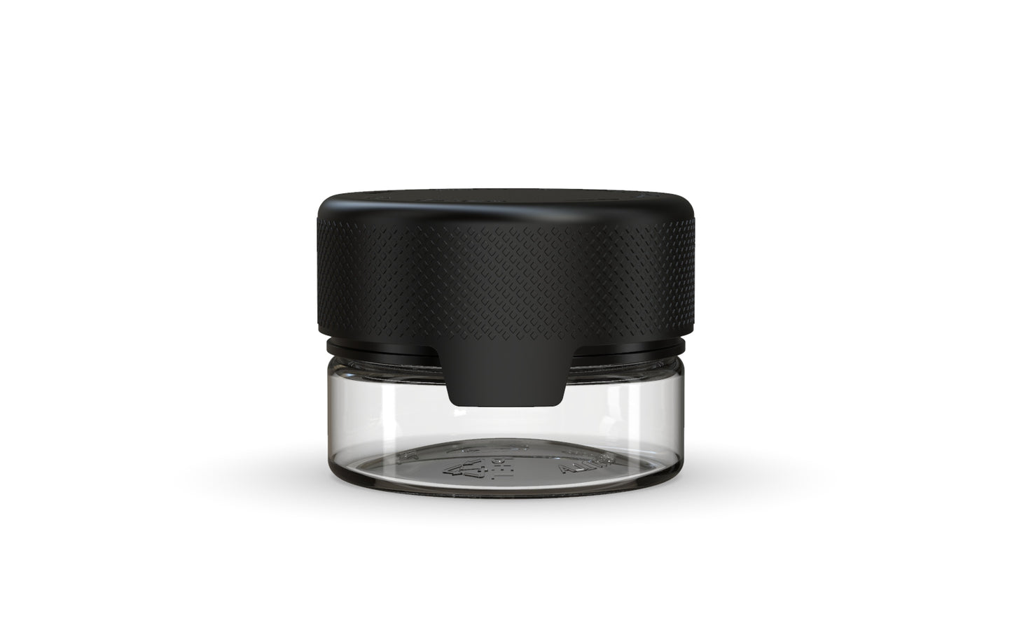 Chubby Gorilla|1oz Clear Container W/ Aviator CR Black Cap