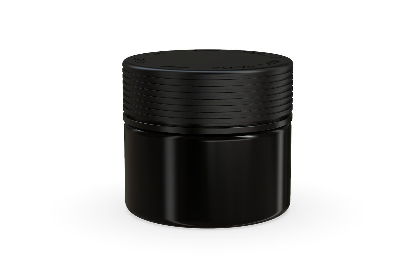 Chubby Gorilla|10oz Black XL Jar W/ Spiral CR Black Cap