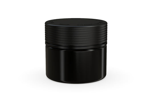 Chubby Gorilla|10oz Black XL Jar W/ Spiral CR Black Cap