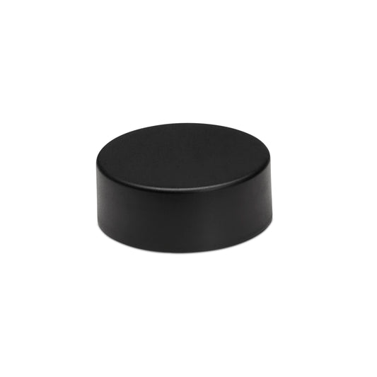 38mm Child Resistant Matte Black Caps w/ Foil Inliners