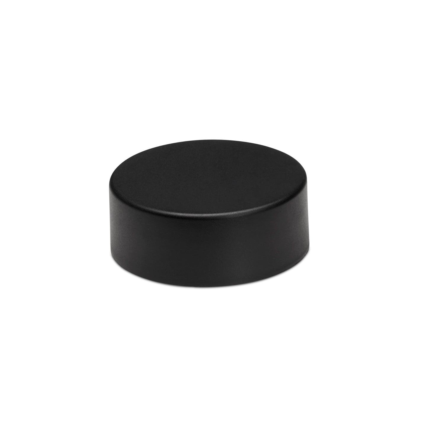 38mm Child Resistant Matte Black Caps w/ Pressure Sensitive Inliners