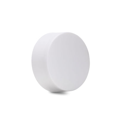 38mm Child Resistant Matte White Caps w/ Foil Inliners