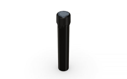 Chubby Gorilla|25x100mm Black Flat Bottom Tube W/ Aviator CR Black Cap