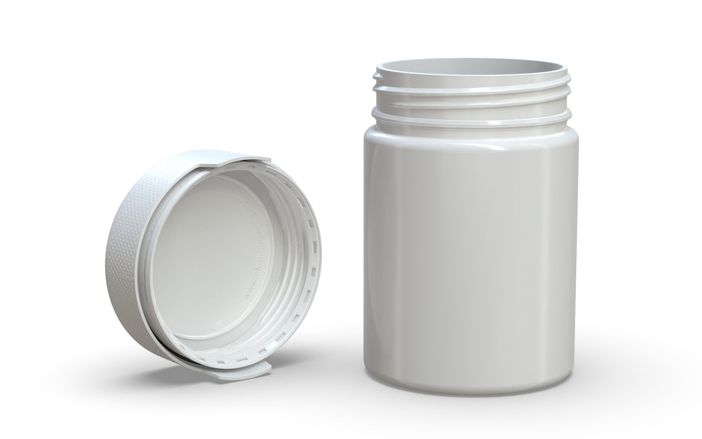 Chubby Gorilla|21.5oz White XL Container W/ Aviator CR White Cap