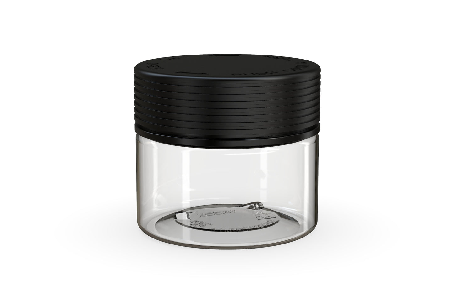 Chubby Gorilla|10oz Clear XL Jar W/ Spiral CR Black Cap