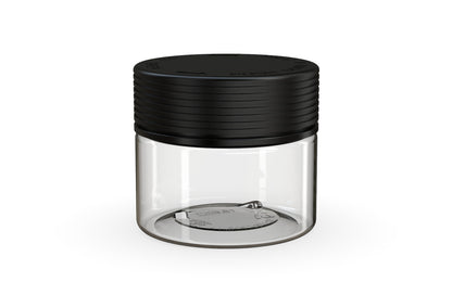 Chubby Gorilla|10oz Clear XL Jar W/ Spiral CR Black Cap