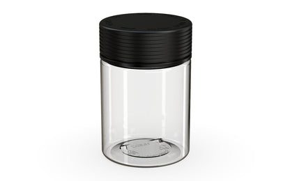 Chubby Gorilla|21.5oz Clear XL Jar W/ Spiral CR Black Cap