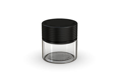 Chubby Gorilla|2oz Clear Jar W/ Spiral CR Black Cap