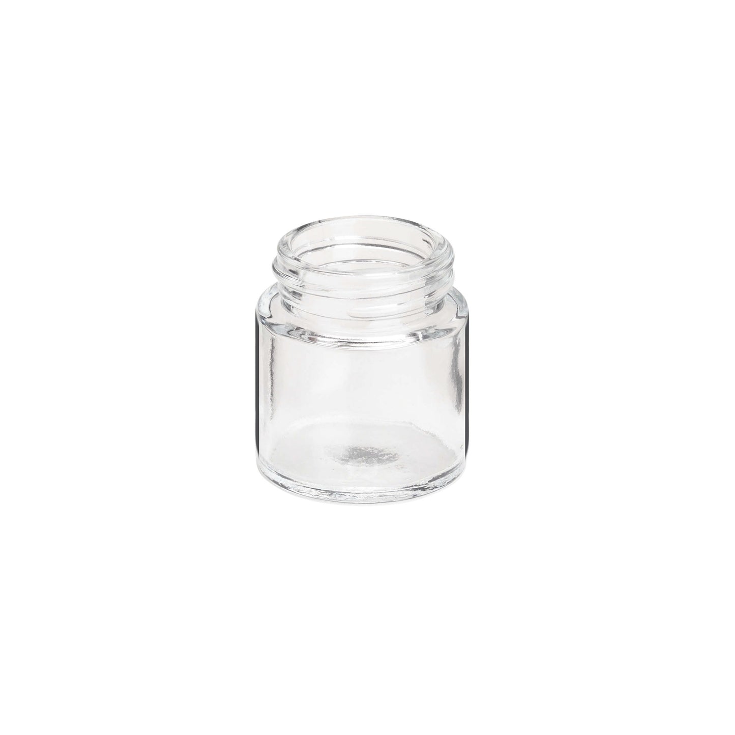 1oz Straight Sided Clear Glass Jars