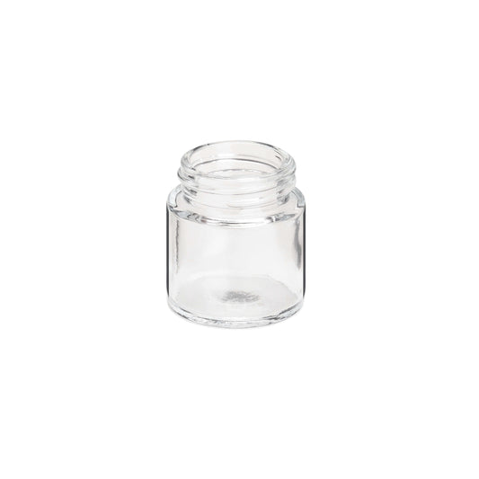 1oz Straight Sided Clear Glass Jars