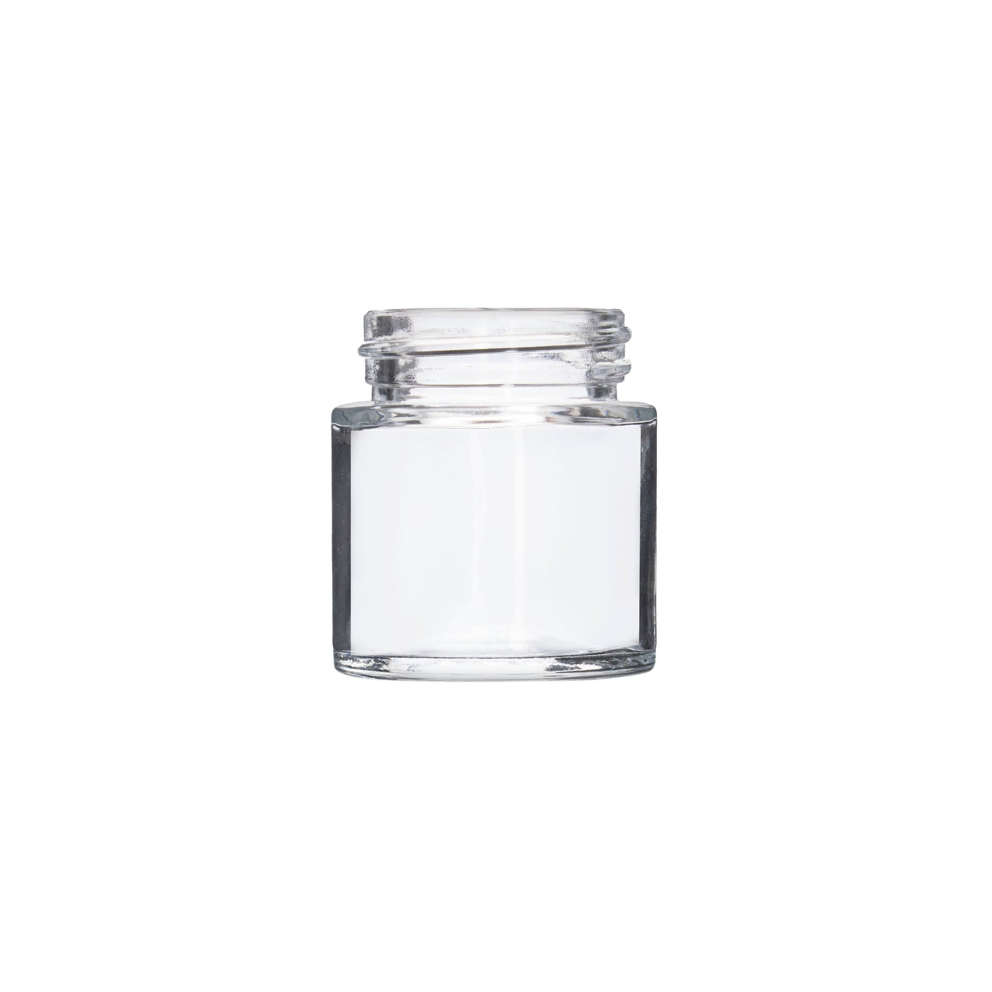 1oz Straight Sided Clear Glass Jars