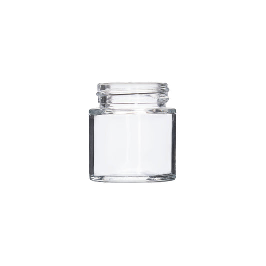 1oz Straight Sided Clear Glass Jars