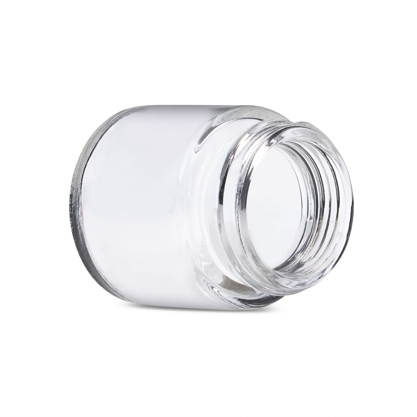 1oz Straight Sided Clear Glass Jars