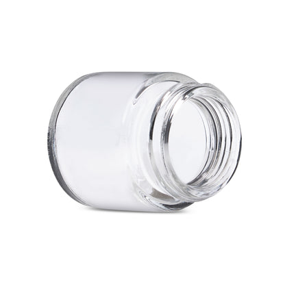 1oz Straight Sided Clear Glass Jars