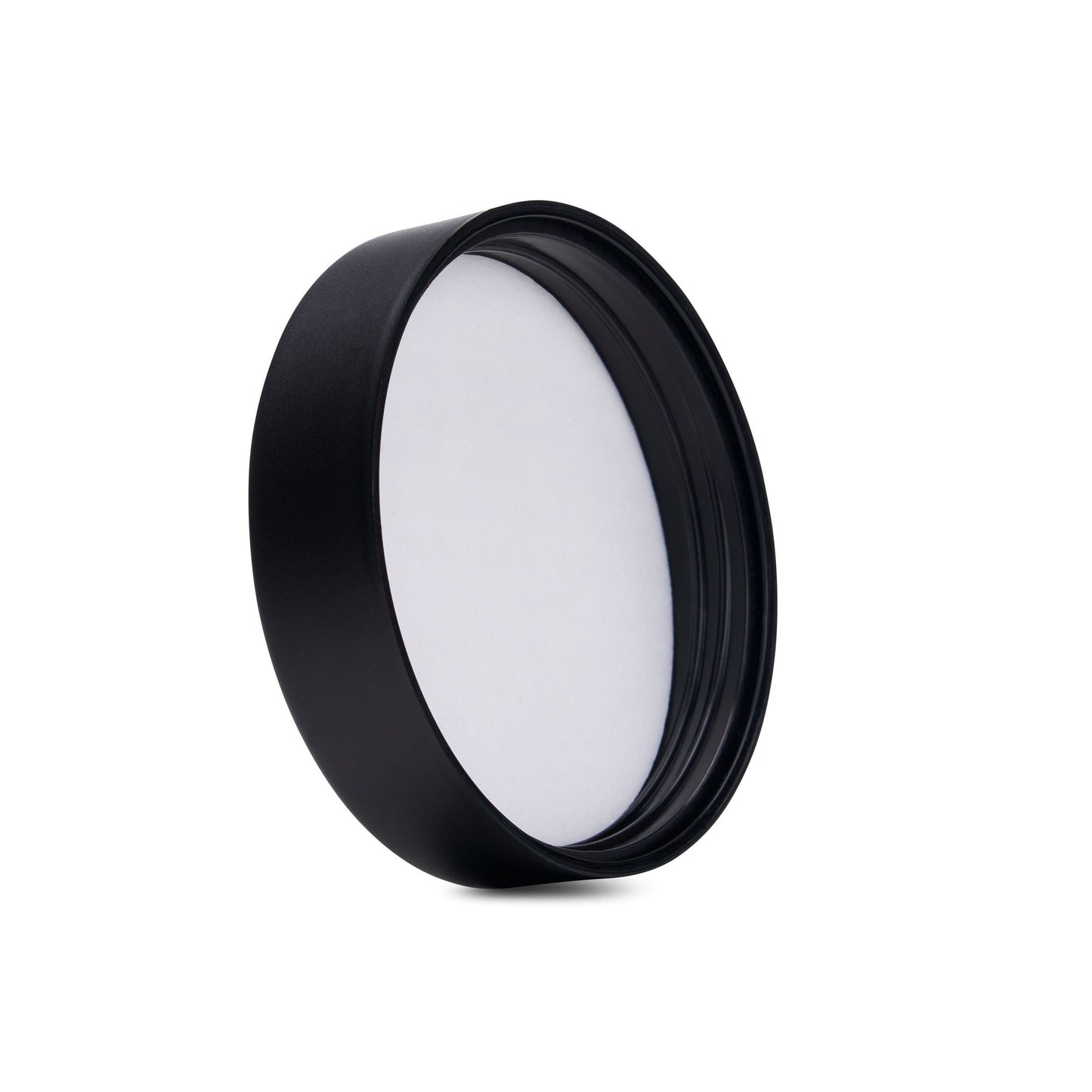 78mm Child Resistant Matte Black Caps w/ Pressure Sensitive Inliners